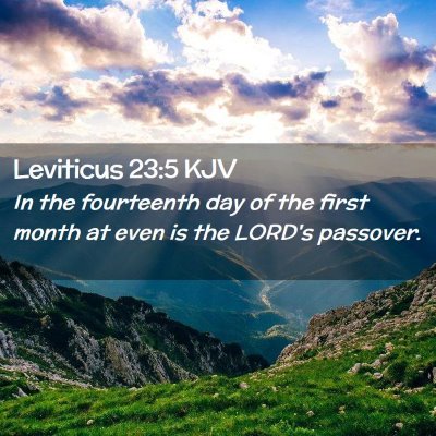 Leviticus 23:5 KJV Free Bible Images