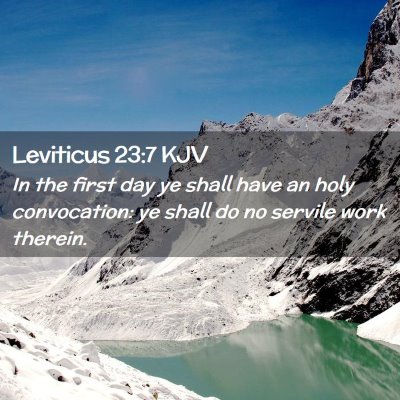 Leviticus 23:7 KJV Free Bible Images