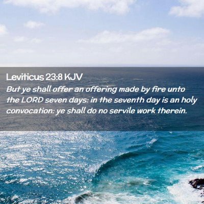 Leviticus 23:8 KJV Free Bible Images