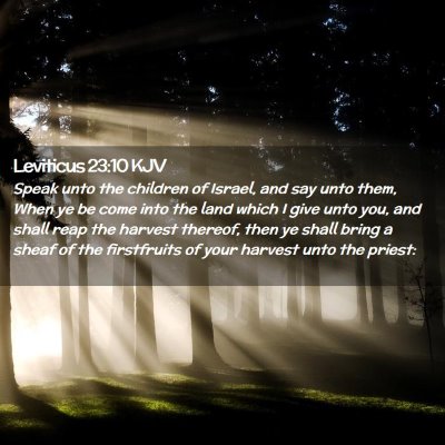 Leviticus 23:10 KJV Free Bible Images