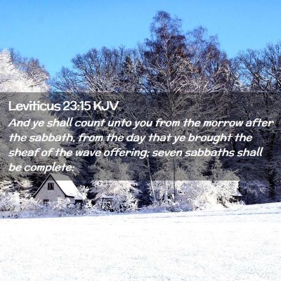 Leviticus 23:15 KJV Free Bible Images