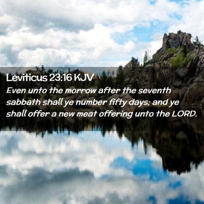 Leviticus 23:16 KJV Free Bible Images