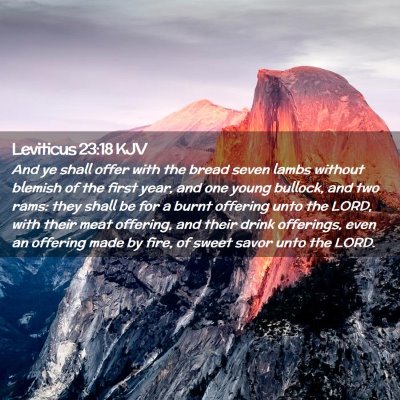 Leviticus 23:18 KJV Free Bible Images