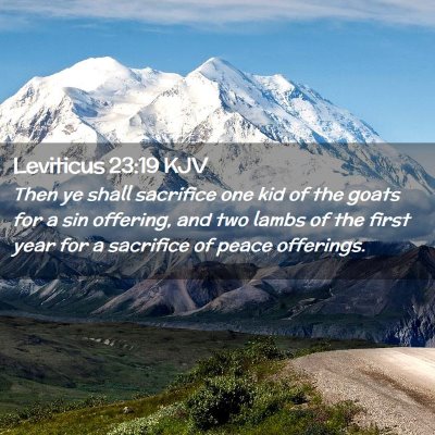 Leviticus 23:19 KJV Free Bible Images