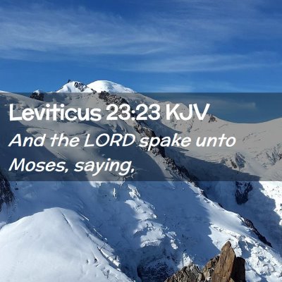 Leviticus 23:23 KJV Free Bible Images