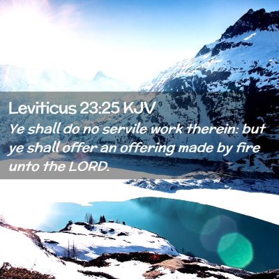 Leviticus 23:25 KJV Free Bible Images