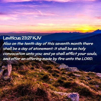 Leviticus 23:27 KJV Free Bible Images