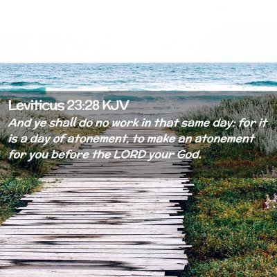 Leviticus 23:28 KJV Free Bible Images