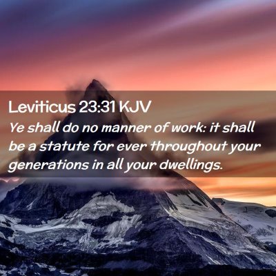 Leviticus 23:31 KJV Free Bible Images