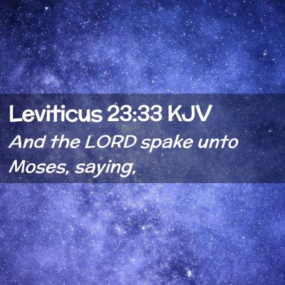 Leviticus 23:33 KJV Free Bible Images