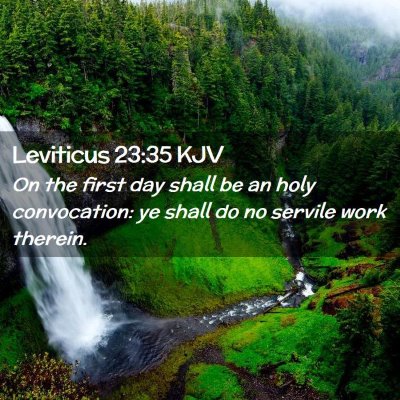 Leviticus 23:35 KJV Free Bible Images