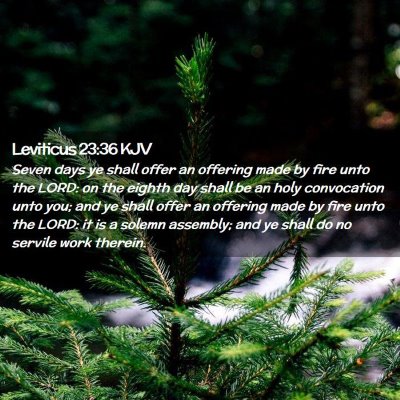 Leviticus 23:36 KJV Free Bible Images