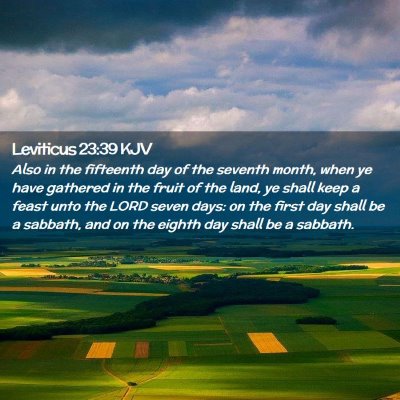 Leviticus 23:39 KJV Free Bible Images