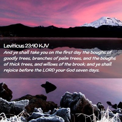 Leviticus 23:40 KJV Free Bible Images