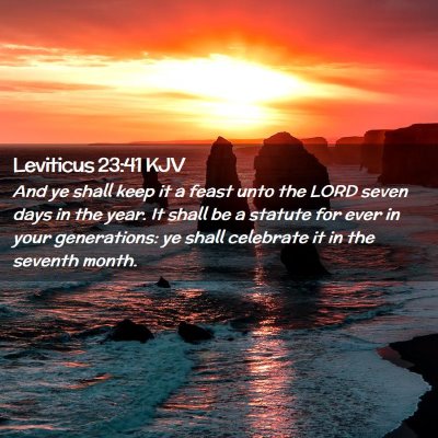 Leviticus 23:41 KJV Free Bible Images