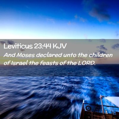 Leviticus 23:44 KJV Free Bible Images