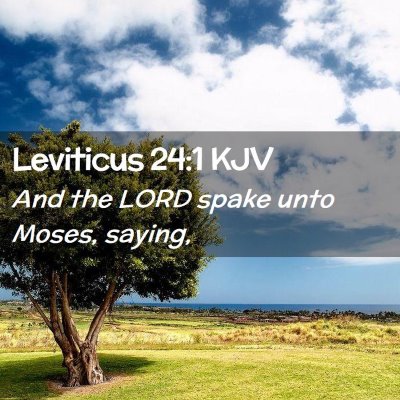 Leviticus 24:1 KJV Free Bible Images