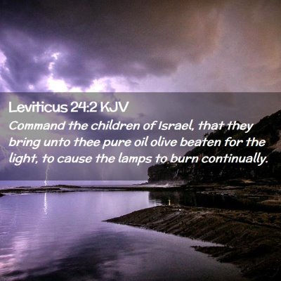 Leviticus 24:2 KJV Free Bible Images