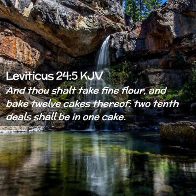 Leviticus 24:5 KJV Free Bible Images