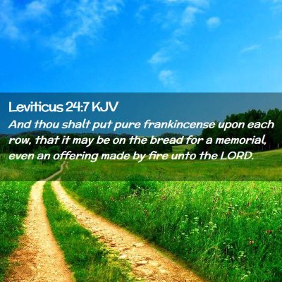 Leviticus 24:7 KJV Free Bible Images