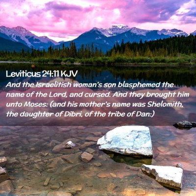 Leviticus 24:11 KJV Free Bible Images