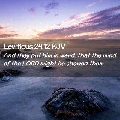 Leviticus 24:12 KJV Free Bible Images