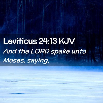 Leviticus 24:13 KJV Free Bible Images