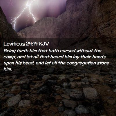 Leviticus 24:14 KJV Free Bible Images