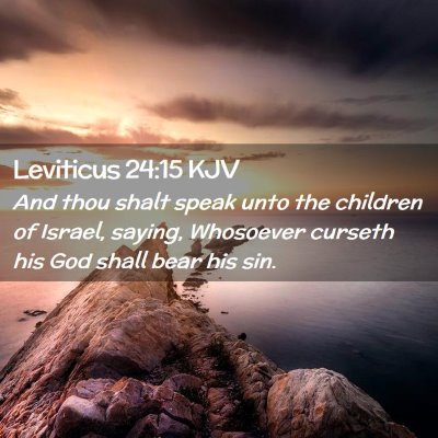 Leviticus 24:15 KJV Free Bible Images