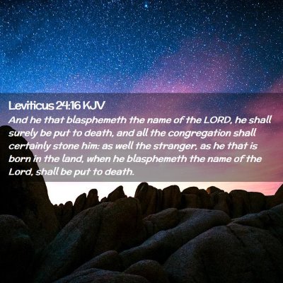 Leviticus 24:16 KJV Free Bible Images