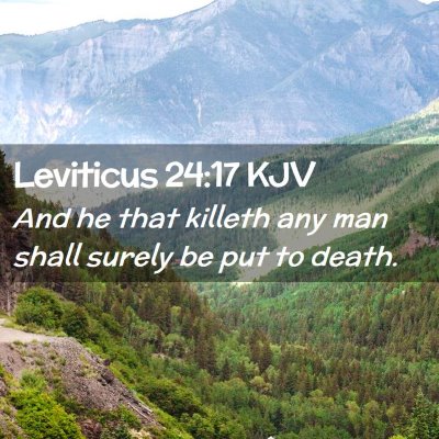 Leviticus 24:17 KJV Free Bible Images