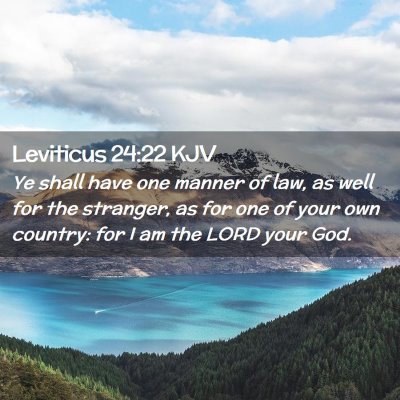 Leviticus 24:22 KJV Free Bible Images