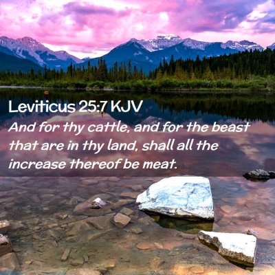 Leviticus 25:7 KJV Free Bible Images