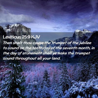 Leviticus 25:9 KJV Free Bible Images