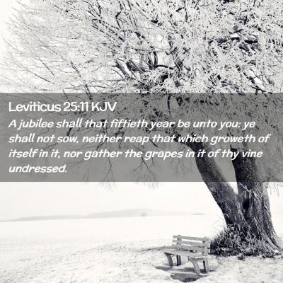 Leviticus 25:11 KJV Free Bible Images