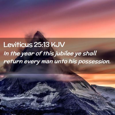 Leviticus 25:13 KJV Free Bible Images