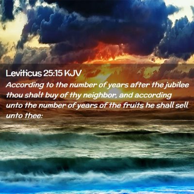 Leviticus 25:15 KJV Free Bible Images