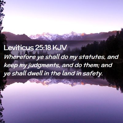 Leviticus 25:18 KJV Free Bible Images