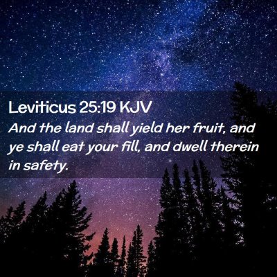 Leviticus 25:19 KJV Free Bible Images