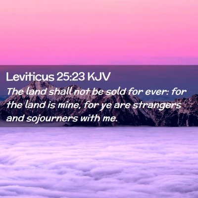 Leviticus 25:23 KJV Free Bible Images