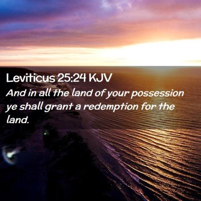 Leviticus 25:24 KJV Free Bible Images