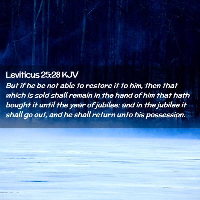 Leviticus 25:28 KJV Free Bible Images