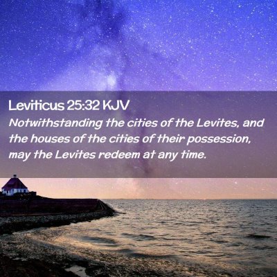 Leviticus 25:32 KJV Free Bible Images