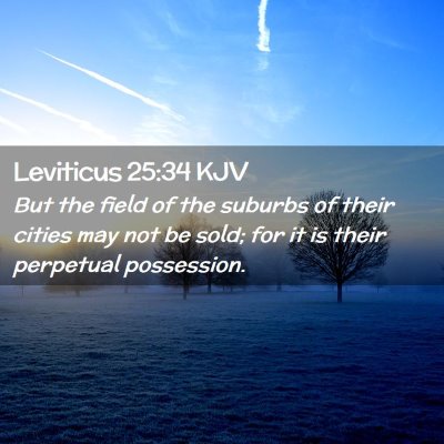 Leviticus 25:34 KJV Free Bible Images