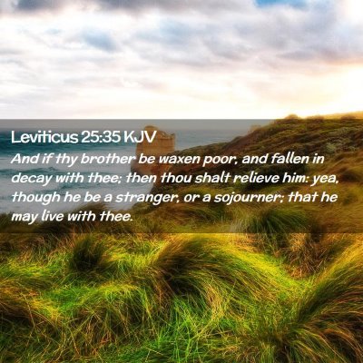 Leviticus 25:35 KJV Free Bible Images