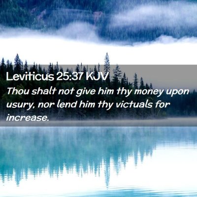 Leviticus 25:37 KJV Free Bible Images