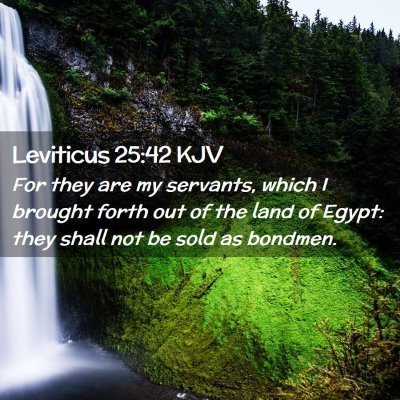 Leviticus 25:42 KJV Free Bible Images