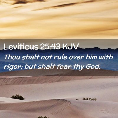 Leviticus 25:43 KJV Free Bible Images