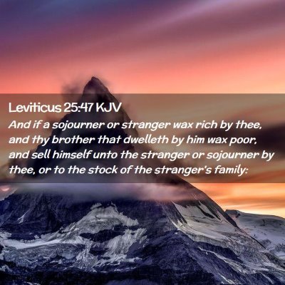 Leviticus 25:47 KJV Free Bible Images