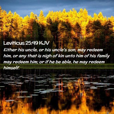 Leviticus 25:49 KJV Free Bible Images